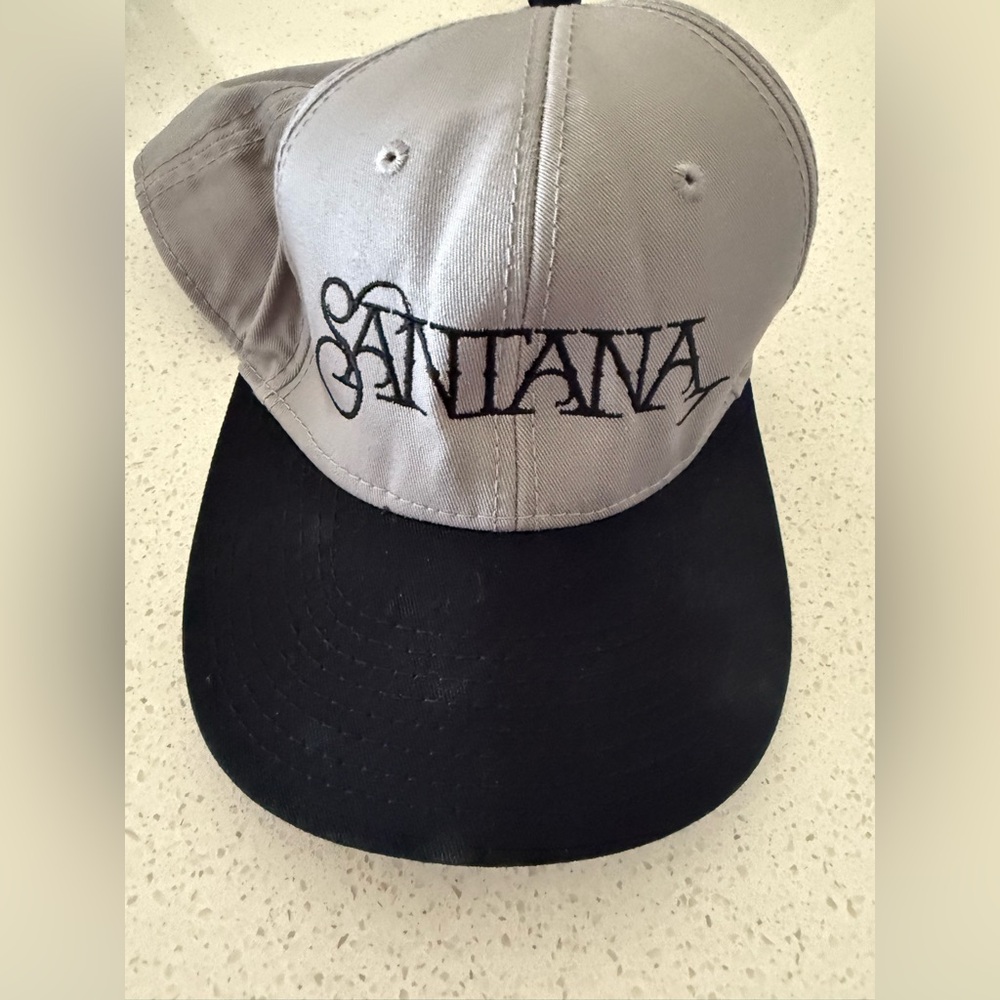 Santana Gray and Black Cap baseball hat concert